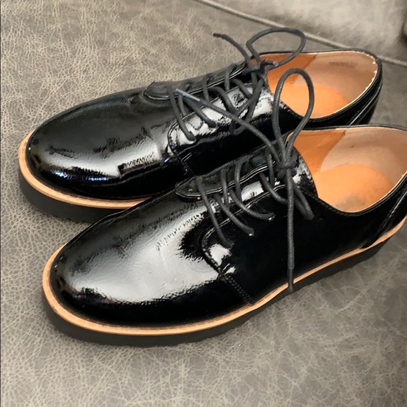 Patent Leather Chunky Heel Loafers 7 - Picture 1 of 8